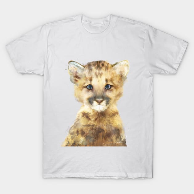 Little Mountain Lion T-Shirt by Amy Hamilton